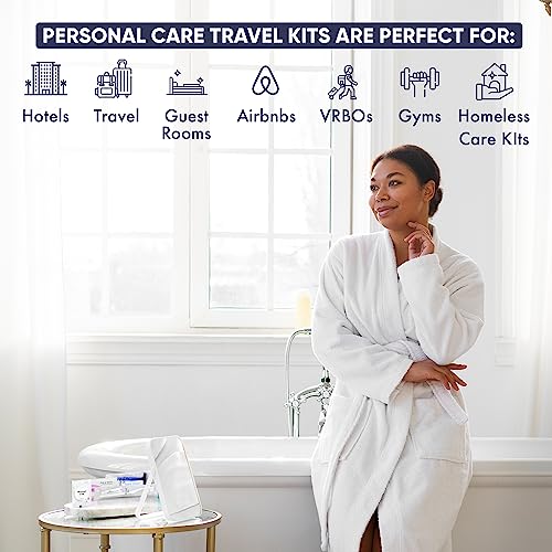Travel Toiletries Kit 75 Pieces | Eco-Friendly Personal Care Set for Hotels & Travel