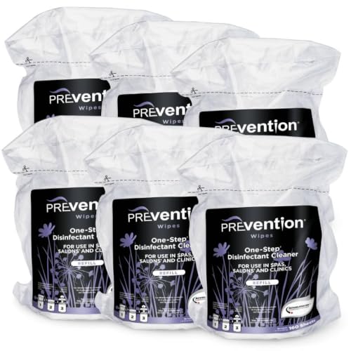 Disinfecting Wipes Refill Pack - Bulk Surface Sanitizer for Salons & Spas - 6 Pack