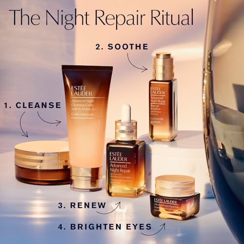 Advanced Night Repair Eye & Face Serum Set - Travel Sizes for Brightening & Hydrating