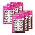 i-ENVY 30 Pairs Demi Wispies False Lashes (6 Pack), Premium Quality 100% Human Hair, Fluffy Feathered Eyelashes With Volume & Curl, Natural Look, Lightweight, Comfortable, Reusable for Everyday Wear