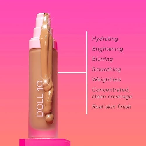 T.C.E. Super Coverage Serum Full Coverage Foundation Makeup for Mature Skin ? Hydrating Formula w/Peptides ? Full Coverage Makeup ? Clean, Vegan, Cruelty-Free - 60 Day Supply - (Tan/Deep)