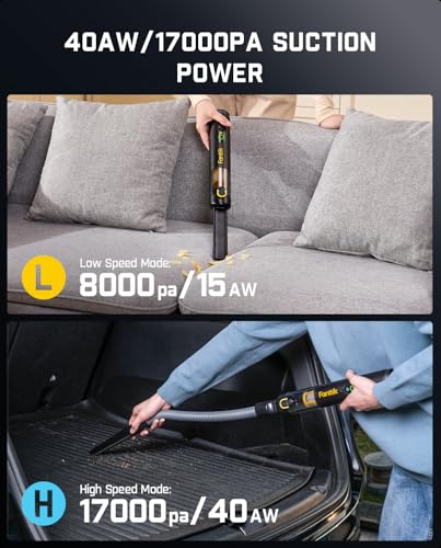 Cordless Car Vacuum Cleaner 4-in-1 Mini Handheld Vacuum with Suction Power