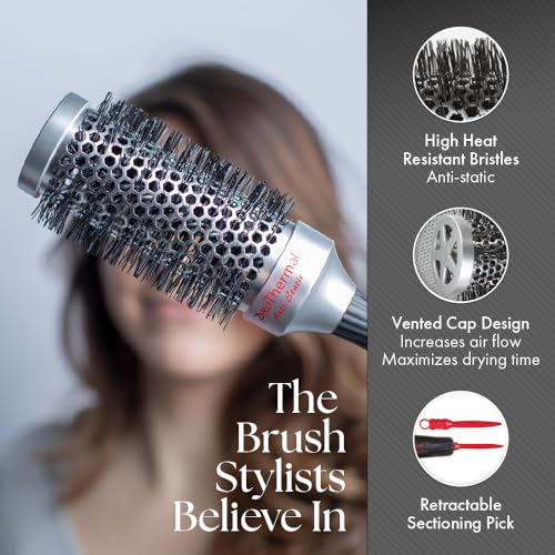 Olivia Garden ProThermal Anti-Static Round Hair Brush 4-Piece Kit - Not Electrical