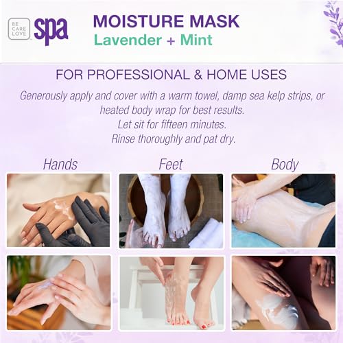 Lavender Mint Organic Hand, Foot & Body Mask Set - 16 oz - Spa & Skin Care