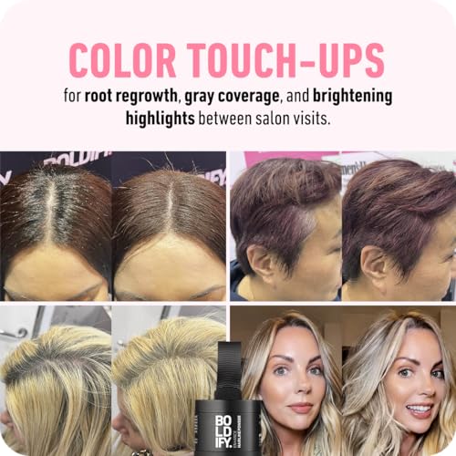 Hair Fiber and Root Touch-Up Powder Bundle for Thicker Hair - Dark Brown