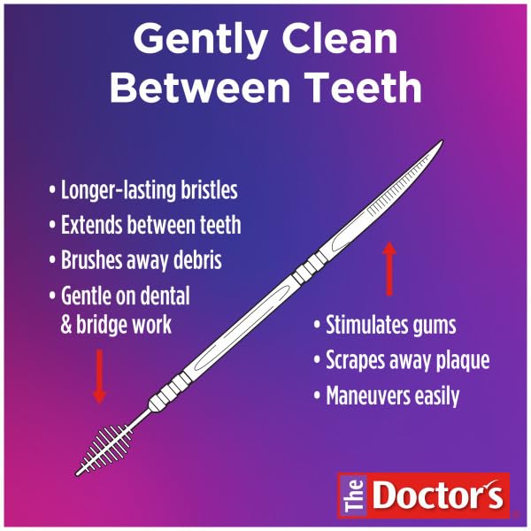 Interdental Toothpicks with Soft Rubber Bristles & Dental Picks - 120 Count Pack of 11