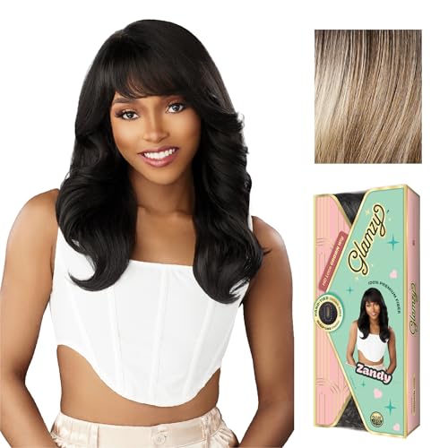 Sensationnel Glamzy Lace Crown Wig - Balayage Ash Blonde, Glueless, Heat Safe