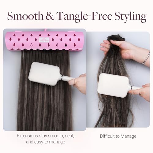 Hair Extension Holder Stand with 5 Installation Modes - Suction & Wall Mount