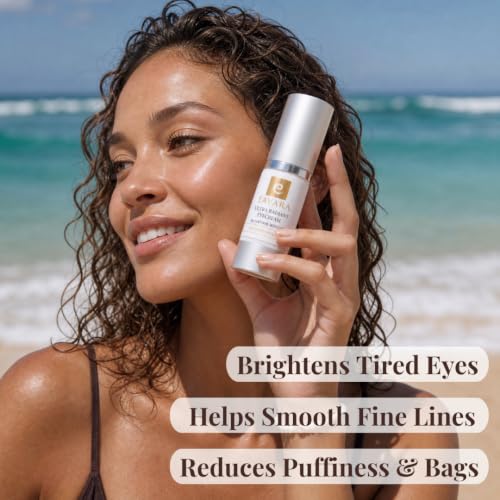 Eavara Organic Eye Cream 1oz for Dark Circles, Fine Lines & Puffiness - Natural Anti-Aging Serum