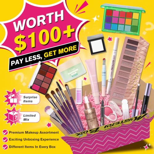 All-in-One Makeup Kit for Women - Full Face Cosmetic Set with Eyeshadow, Lipstick & Brushes