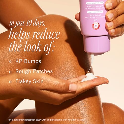First Aid Beauty Peachy Smooth Duo: KP Bump Eraser Scrub & Smoothing + Brightening Lotion with 10% AHA, Daily Exfoliating Keratosis Pilaris Bundle to Reduce Bumps, Peach (8 oz Scrub, 6.7 oz Lotion)