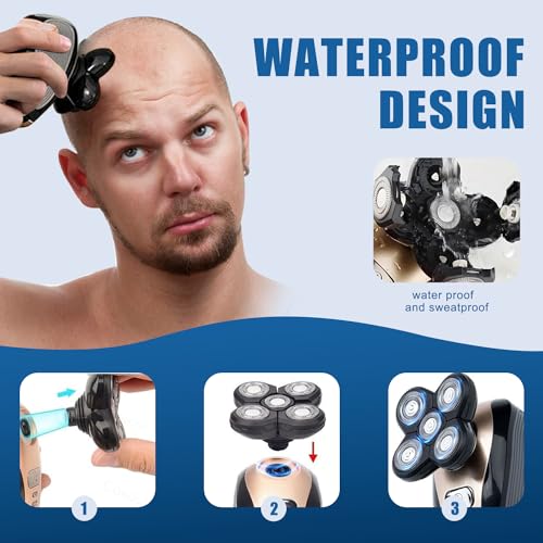 2 Pack Shaver Replacement Blades Compatible with Freedom Head Shaver,Head and Face Electric Razor Head