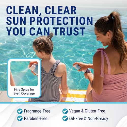 Coral Isles SPF 30 Reef Safe Sunscreen Spray - Lightweight, Non-Greasy, 6 Fl Oz Pack of 2