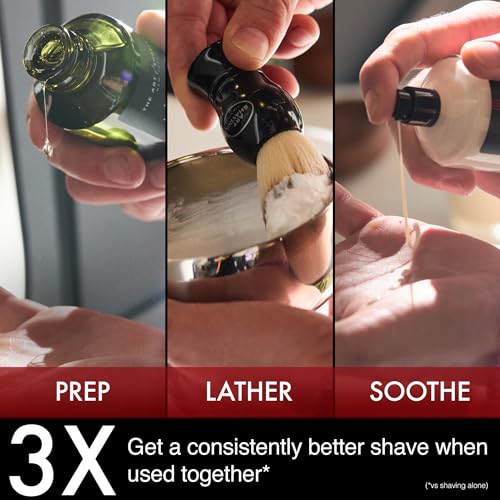 The Art of Shaving Sandalwood 4-in-1 Trial Kit ? Pre-Shave Oil, Shaving Cream, Shaving Brush & After-Shave Balm ? Protects Against Irritation and Razor Burn ? Hydrates and Nourishes Dry Skin