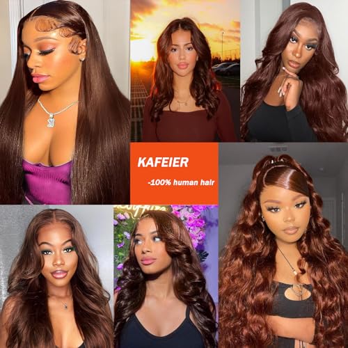 4x4 Chocolate Brown Body Wave Lace Closure - 10 Inch Preplucked Virgin Human Hair