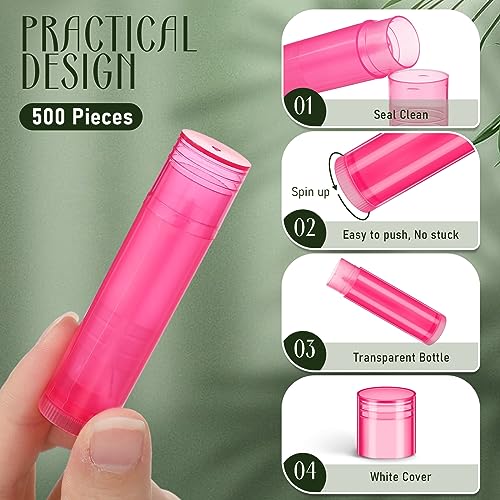 Multicolor 200 Pcs Empty Lip Balm Tubes for DIY Lipstick Making