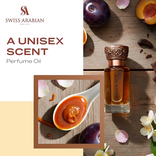 Swiss Arabian Private Oud Perfume Oil 0.4 Oz - Long Lasting, Unisex Signature Fragrance