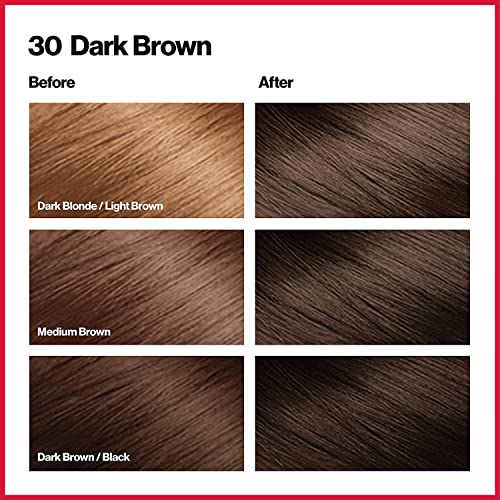 Revlon ColorSilk Hair Color Dark Brown Pack of 5 - Permanent Hair Dye