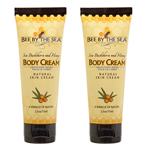 Bee by the Sea Natural Sea Buckthorn and Honey Body Cream (2.5 oz, 2 Pack)