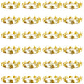 24 Pcs Gold Laurel Crown Wreath Headpiece - Roman Style Hair Accessories for Cosplay, Weddings, Parties