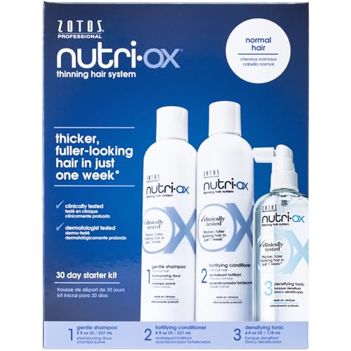 Nutri-Ox Starter Kit for Thinning Hair | Thicker, Fuller-Looking Hair - Peppermint