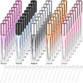 40 Pcs 10ml Glass Perfume Atomizers Set - Leakproof Travel Refillable Bottles, Fresh Color Variations