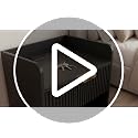 Black Floating Nightstand Set of 2 with Charging Stations & Drawer - Wall-Mounted Bedroom Furniture