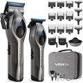 Cordless Hair Clippers for Men, Professional Grooming & Trimmer Set with 9 Guide Combs