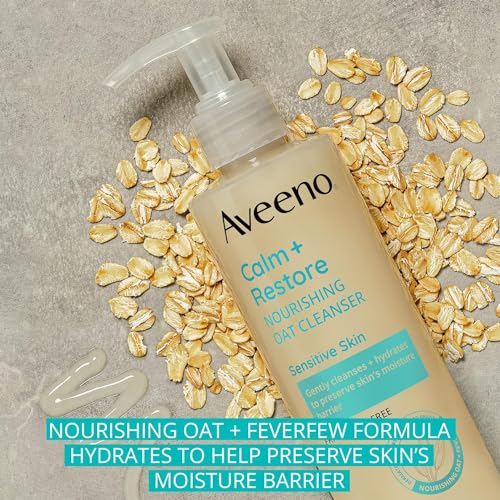 Aveeno Calm + Restore Nourishing Oat Cleanser 7.8oz (Pack of 2)