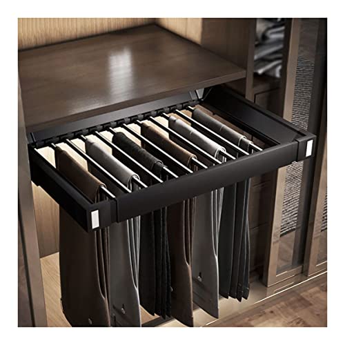Pengfei 23.6-33.5 inch Pull Out Pants Rack | Retractable Wardrobe Trousers Organizer