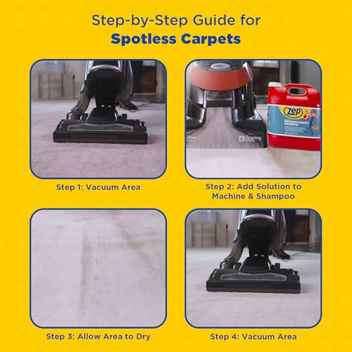 Carpet Cleaner Solution - Zep Premium Carpet Shampoo 2.5 Gal - Case of 2 - Deep Stain Removal, For Carpet Machines - Variation 1