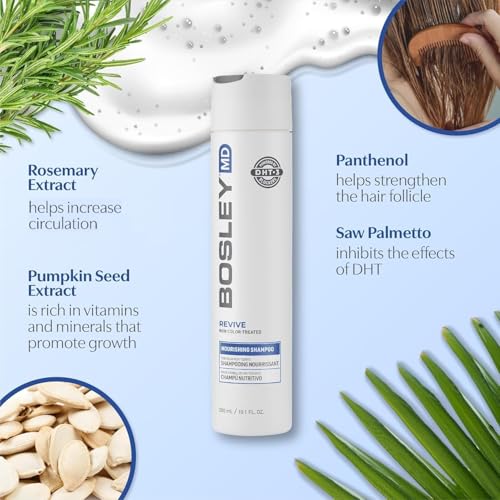 BosRevive Nourishing Rosemary Shampoo for Thinning Hair - Sulfate-Free 10.1 Fl Oz