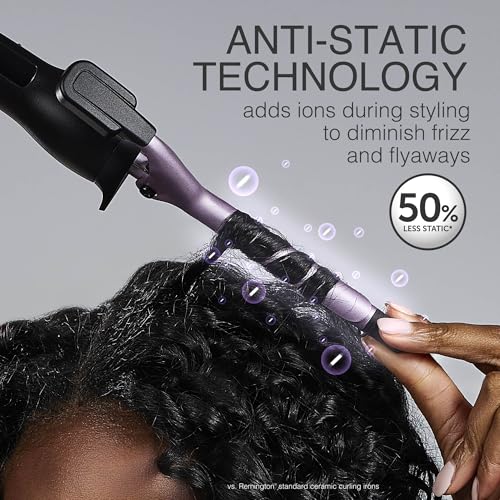 Anti-Static ½-Inch Curling Iron with Titanium Coating, Ceramic Barrel, Fast Heat-Up