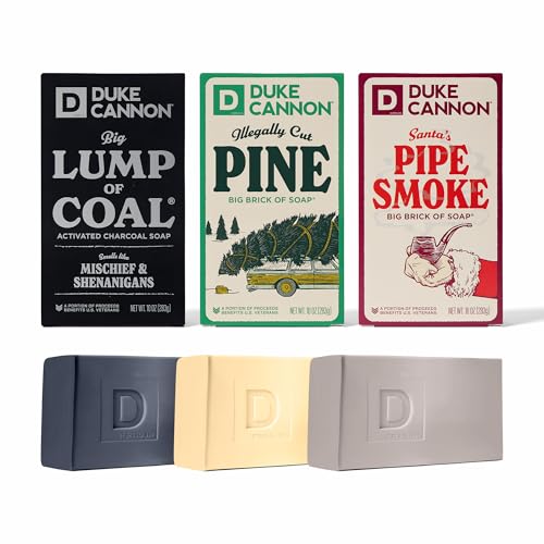 Holiday Soap Variety Pack - Big Lump of Coal, Pine & Frothy 10 oz 3-Pack