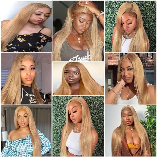Human Hair Bundles 24 26 28 Inch Brown 27 Straight 12A Raw