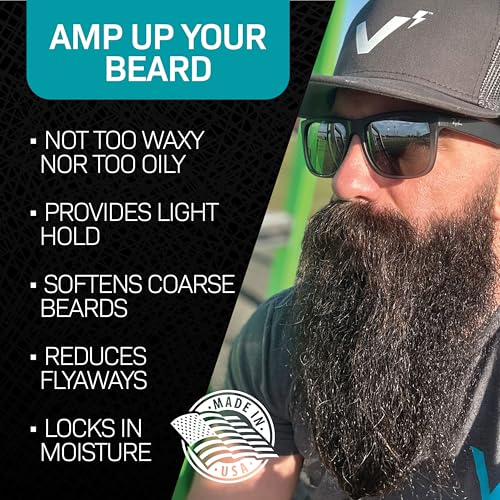 VOLT Grooming Beard Balm for Men, Organic Oils, Bees Wax, Mango & Shea Butter, Beard Care Moisturizer Leave in Conditioner for Beards, Natural Ingredients, Softens & Styles, Tobacco Scent, 1.5 Oz