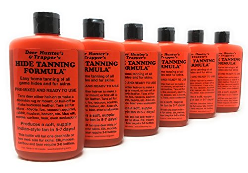 Deer Hide Tanning Formula Multi Pack for Fur & Leather - 6 Bottles
