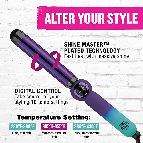 Bed Head 1.25 Inch Digital Hair Curling Wand - Loose Waves & Volume - Variation of THIS listing