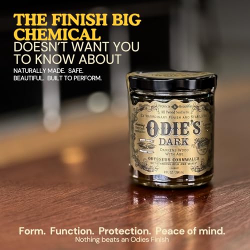 Dark Wood Finish Oil - Food Safe Stabilizer for Interior Furniture & Floors 9oz