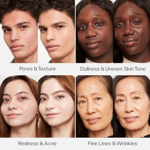 Saie Glowy Super Skin Tint Liquid Foundation - Weightless + Dewy Foundation with Lightweight Medium Coverage - Hydrating Face Makeup + Skin Care Serum Hybrid with Hyaluronic Acid - Shade 3 (1.01 oz)