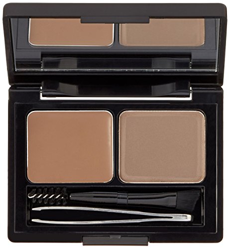 All-in-One Brow Kit - Medium to Dark Shade with Wax, Powder & Tools - Variation of THIS listing