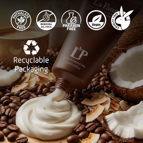 Coffee & Coconut Milk Hydrating Body Cream with Vitamin E ? Rich Moisturizer, Radiant Skin - Fast-Absorbing, Non-Greasy Velvet Glow Lotion - Nourishing Vegan & Cruelty-Free Skin Care, 5 fl oz