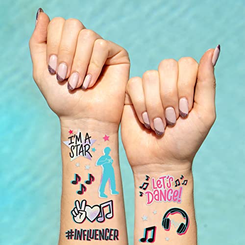 xo, Fetti Dance Star Temporary Tattoos - 58 styles | Influencer Birthday Party Supplies, Viral Music Trending Favors, Internet Famous