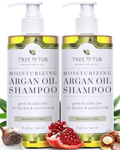 Tree To Tub Unscented Hydrating Shampoo for Sensitive Scalp - 8.5 Fl Oz Pack of 2