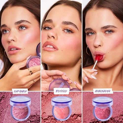 Kosas Blush Is Life Talc-Free Baked Powder Blush - Warm Peachy Pink 0.16oz
