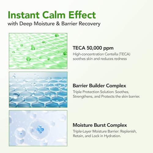 BALOOM Centella Ampoule ? Korean TECA Calming Skincare Face Serum with TECA 50,000ppm for Redness Relief Hydrating Skin Barrier Support Cica Sensitive Skin Calming Centella Asiatica Serum, 1.01 fl oz