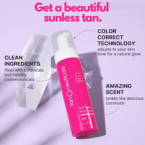 Tanceuticals Mousse Self Tanning Kit, Dark Shade