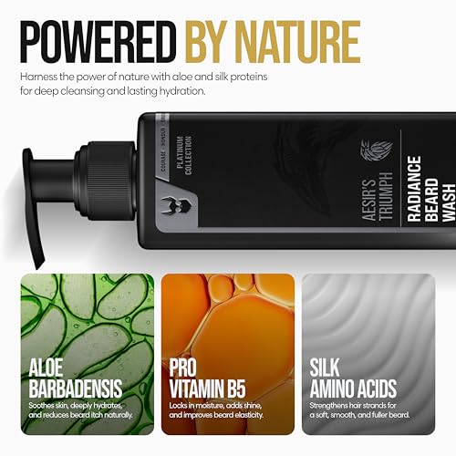The Beard Struggle Vanir's Wisdom Radiance Beard Wash – Platinum Collection, 8 fl oz