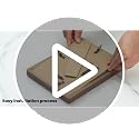 USA-Sourced Walnut Wood Picture Frame 27x40 - Solid Wall & Tabletop Display