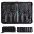 Professional Hairdressing Scissor Case and Organizer Bag, PU Leather Portable Pouch